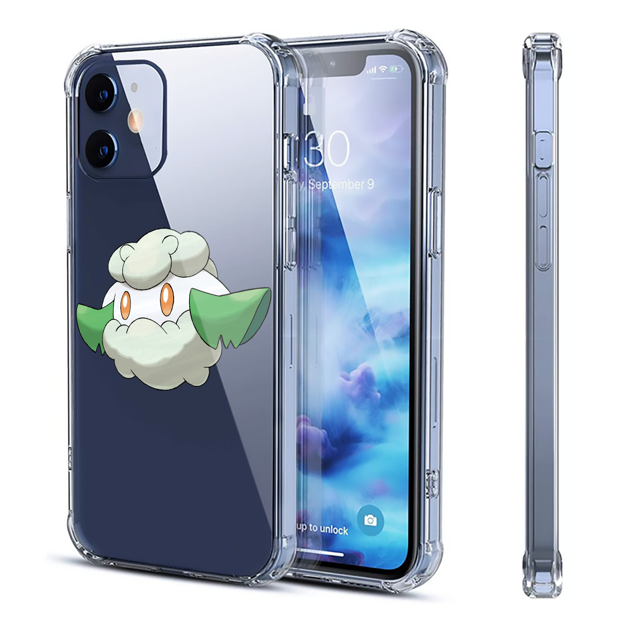 （画像用） ポケットモンスター Pokémon 【iPhone 12シリーズ対応】透明スマホケース（クリアソフトケース）